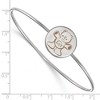 Black Bow Jewelry Sterling Silver Sigma Delta Tau Greek Life Bangle Bracelet 7 Inch - 2 of 3