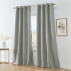 HLC.ME Camden 100% Complete Full Blackout Winter Thermal Insulated Noise Reducing Window Curtain Grommet Panels, Set of 2 - 2 of 4
