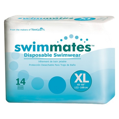 Swimmates Adult Swim Underwear, Pull-up With Tear-away Side Seams, X-large  (56- 64 Waist), 14 Count Bag : Target