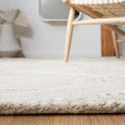 Casablanca Gold and Sage Hand-Tufted Wool Shag Rug