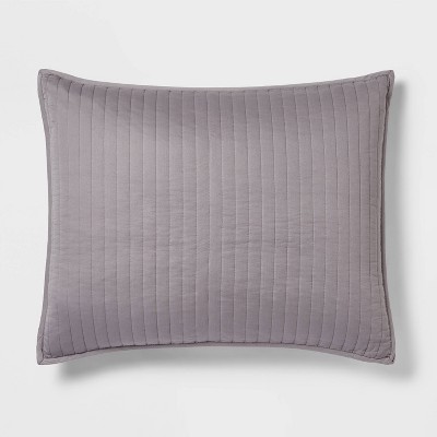 Light gray best sale pillow shams