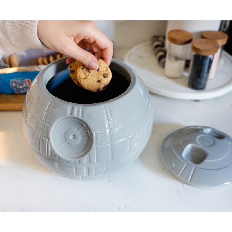 Ukonic Star Wars Death Star Ceramic Cookie Jar Container | 9.75 Inches Tall, 5 of 10