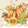 Collections Etc Embroidered Pumpkins Floral Café Kitchen Curtains - 3 of 3