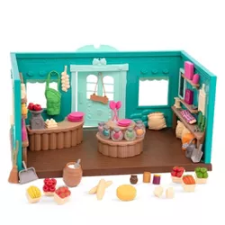 Li'l Woodzeez Store Playset with Toy Food 69pc - Honeysuckle Hollow General Store