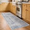Vintage Washable Area Rug – Distressed Non-Slip Stain-Resistant Carpet for Living Room, Bedroom, Office - 3 of 4