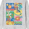 Looney Tunes Wile E. Coyote & Road Runner Holiday Crew Neck Long Sleeve Gray Heather Adult Tee - 4 of 4