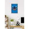 Trends International Disney Lilo and Stitch - Giant Face Smile Framed Wall Poster Prints - 2 of 4