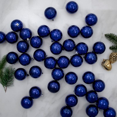 Northlight 60ct Shatterproof Shiny Christmas Ball Ornament Set 2.5" - Blue