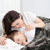 PiccoCasa Sofa Couch Tie-dye Shaggy Lightweight Faux Fur Fleece Throw Blankets - 4 of 4