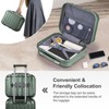 Karl Home 2 Piece Luggage Set, 20  inch CarryOn Expandble Luggage Hardside Lightweight Suitcase, 14  inch Mini Cosmetic Cases Green - 4 of 4