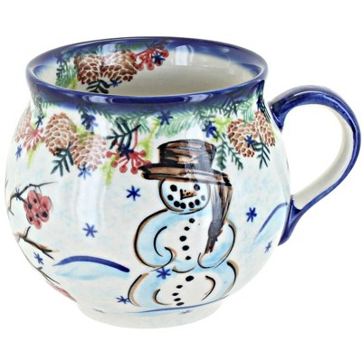 Blue Rose Polish Pottery 455 Vena Bubble Mug