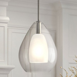 Urban Ambiance Luxury Casual Indoor Pendant,  20-3/4''H x 15"W x 15''D,  Matte Black Finish, UHP4935 - 1 of 4