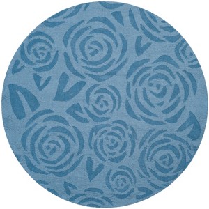 Martha Stewart Block Print Rose - MSR4618 - Indoor Hand Tufted Rugs - 1 of 1