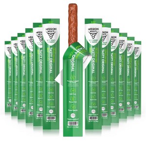 Mission Meats Grass Fed Beef Sticks, 100% Grass Fed & Pasture Raised, Healthy Snack, Gluten & Nut Free, Non-GMO, 1oz (Original) - 1 of 4