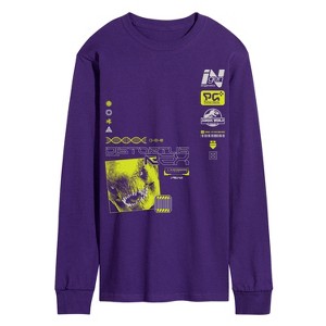 Men's - Jurassic World: Rebirth - Distortus Rex Long Sleeve Graphic T-Shirt - 1 of 2