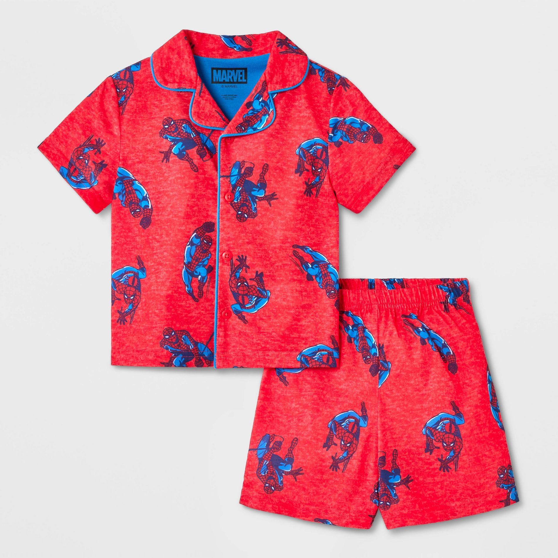 Toddler Boys' 2pc Spider-Man Coat Set - Red