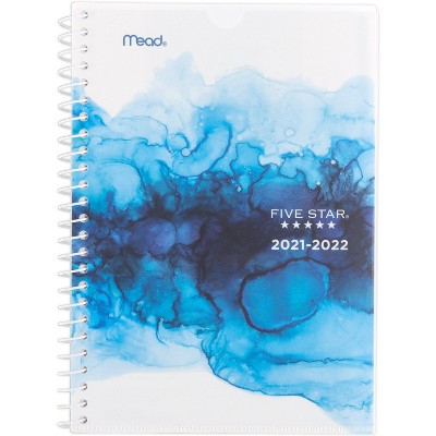 2021-22 Academic Weekly/Monthly Planner 5.5" x 8.5" Fluid Blue - Five Star