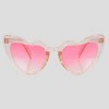 Anna-Kaci Active Women's Vibrant Heart-Shaped Fashion Sunglasses UV400 Protection - 2 of 4