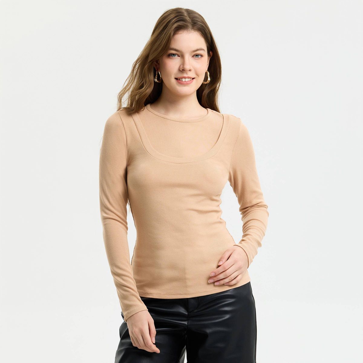 Women's Long Sleeve Knit Top - A New Day™ - thumbnail 5