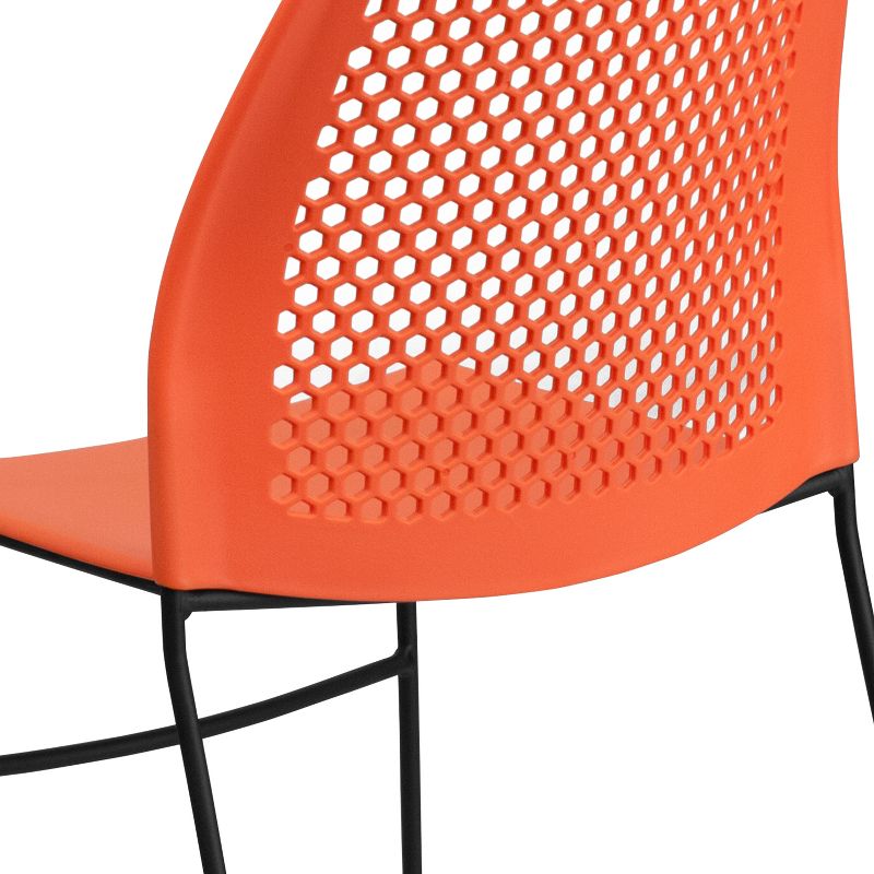 Flash Furniture HERCULES Series 661 lb. Capacity Stack Chair with Air-Vent Back and Powder Coated Sled Base, 5 of 11