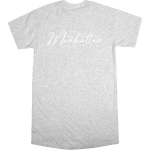 Manhattan New York Broadway Women's Crew Neck Short Sleeve Night Shirt - 1 of 2