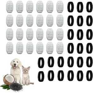 Nispira Water Filter Replacement for Rellaty Neareal Cat Drinking Water Fountain 108oz/ 3.2L Automatic Stainless Steel for Pet Dog, 24 Packs - 1 of 4