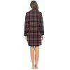 Ashford & Brooks Women's Flannel Plaid Sleep Shirt Button Down Nightgown - 3 of 4