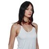 Alilang Women's Long Layered Straight Wig Synthetic Hair Fiber with Layered Bangs and Natural Highlights - 3 of 4