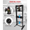 12-Ton Red H-Frame Hydraulic Shop Press  – Adjustable (2"-29.5") for Bearing/U-Joint Removal (Garage/Metalworking, 1-Piece) - 3 of 4
