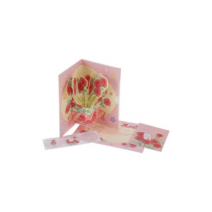 Unique Bargains Christmas Greeting Card Multicolor 5"x3.3" 1Set - 1 of 4