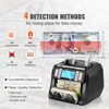 VEVOR Money Counter Machine, Bill Counter with UV, MG, IR and DD Counterfeit Detection, USD & EUR Cash Counting Machine with Add and Batch Modes - 3 of 4