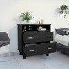 Jump Into Fun Modern Style Two Drawer Dresser With Two Open Shelves, Superior Top, Four Legs Elegant Appearance Easy To Move And Install,For Bedroom - 3 of 4