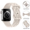 HTUTWOO Checkered Apple Watch Silicone Strap, Slim Sport Band 38/40/41/42/44/45/46/49mm for iWatch Series 11 10 9 8 7 6 5 4 3 2 1 SE Ultra - 3 of 4