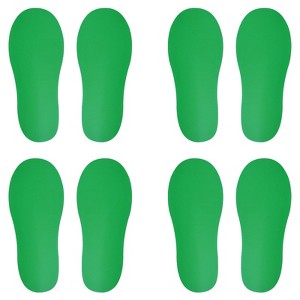 Unique Bargains Home Classroom Floors Stairs Decal PVC Footprint Sticker 4 Pairs - 1 of 4