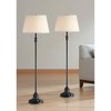360 Lighting Spenser Traditional 58" Tall Standing Floor Lamps Set of 2 Lights Pull Chain Brown Metal Oiled Bronze Finish Living Room Bedroom House - 2 of 4
