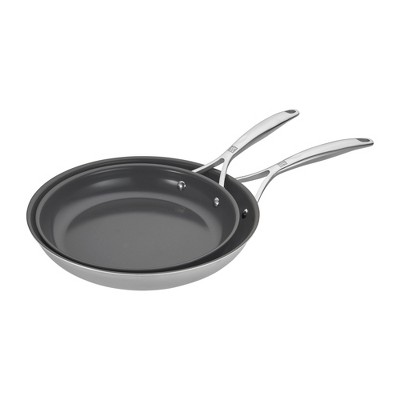 ZWILLING Energy Plus 10-inch Stainless Steel Ceramic Nonstick Fry Pan with  Lid, 2-pc - Baker's