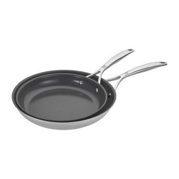 ZWILLING Energy Plus 2-pc Stainless Steel Ceramic Nonstick 10-in & 12-in Fry Pan Set