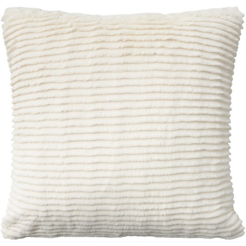 Sheepskin Throw Pillow, 20 x 20 Ivory