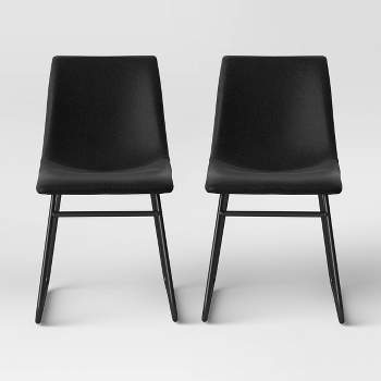 Bowden Faux Leather and Metal Dining Chairs - Threshold™