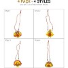 4E's Novelty Thanksgiving Necklace Crafts For Kids Bulk – 4 Pack DIY Turkey Necklace Craft for Kids With 4 Styles Great Thanksgiving Favors for Kids - 2 of 4