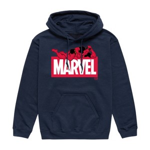 Men's - Marvel - Deadpool Marvel Logo Graphic Fleece Pullover Hoodie - 1 of 3