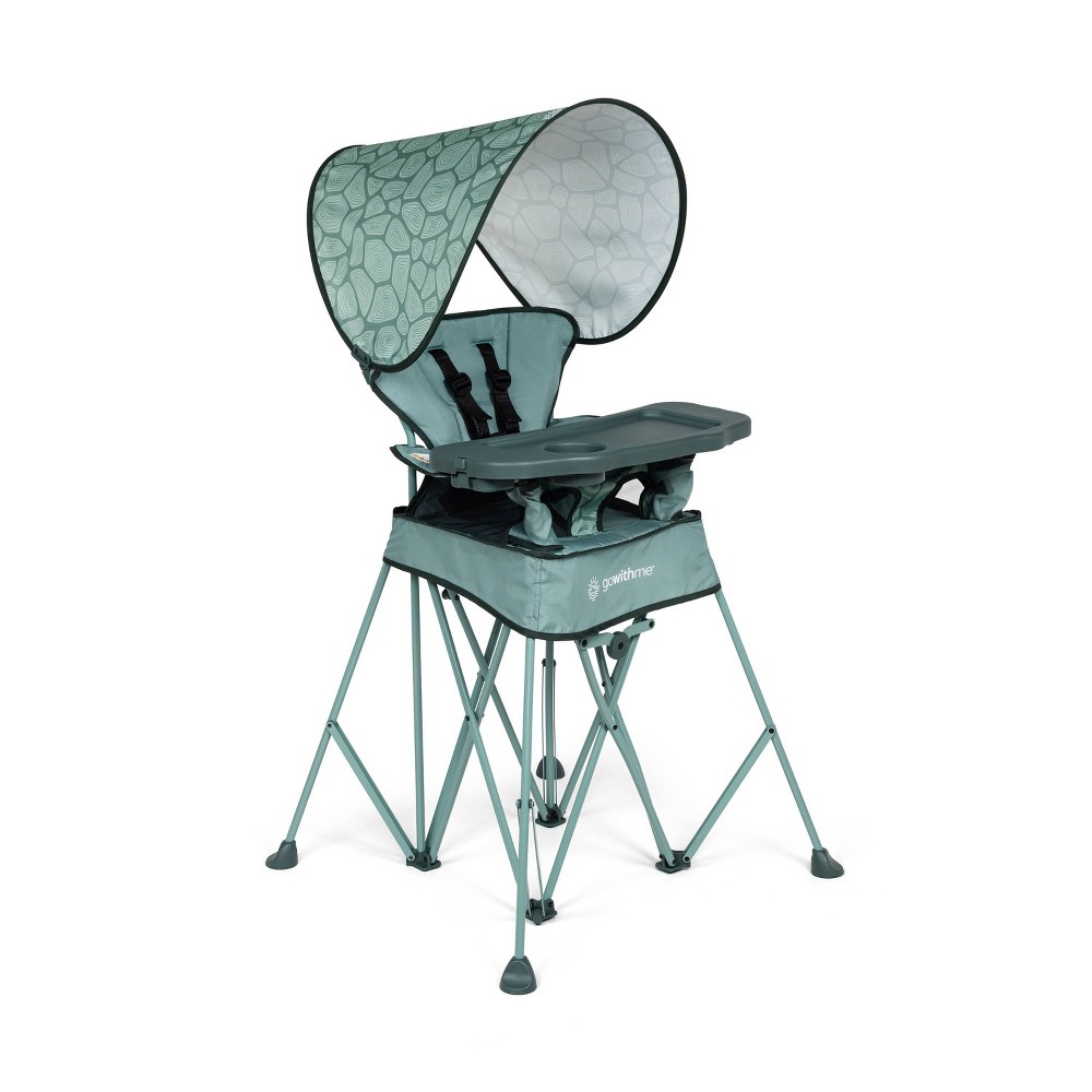 Baby Delight Go With Me Uplift Portable High Chair with Canopy - Green Garden -  90111530