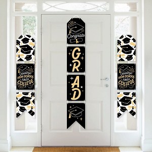 Big Dot of Happiness Goodbye High School, Hello College - Hanging Vertical Paper Door Banners Graduation Party Wall Decoration Kit - Indoor Door Decor - 1 of 4