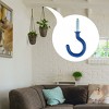 Unique Bargains Home Outdoor Cup Vinyl Coated Metal Ceiling Hooks 20 Pcs - 3 of 4