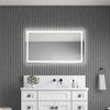 Okak Modern Front&Backlight Smart Wall Mirror for Bathroom,Aluminum Frame Anti-fog Vanity Mirror with LED Touch Screen - 2 of 4