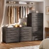 Aheaplus Closet Storage Cabinet 2 Set with 6 Drawers, Night Stand with Storage, 6-Drawers Dressers - 3 of 4