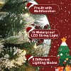 4.5-FT Tall Christmas Tree with 150 LED Lights, Two-Color switchable Lights, with Snowflake Berries, Perfect Christmas Decoration for Home & Office - 2 of 4