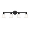 Designers Fountain Bronson 4 - Light Vanity in  Matte Black - 3 of 4