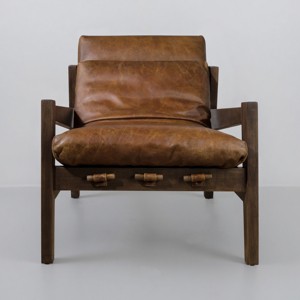 Art Leon Leather Lounge Chair - 1 of 4