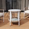 Christopher Knight Home Siren Bohemian Patio Side Table with Handwoven Rope and Glass Top - 2 of 4